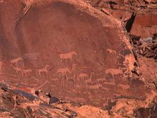 Sdliches Afrika, Namibia: Felsgravuren im Twyvelfontein